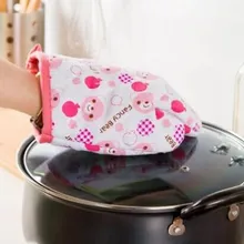 Творческий стильная футболка с изображением персонажей видеоигр животных микроволновая печь Рукавицы Кухня перчатки#5068