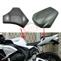 Подходит для 2008-20112 Honda CBR1000RR пользовательские реальные углеродного Волокно Cowl крышки заднего сиденья + Топливный бак газа протектор pad