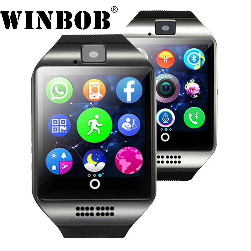 Smart Watch Men Q18 Passometer watch with Touch Screen camera WINBOB Bluetooth smartwatch for Android IOS Phone T30 | Электроника
