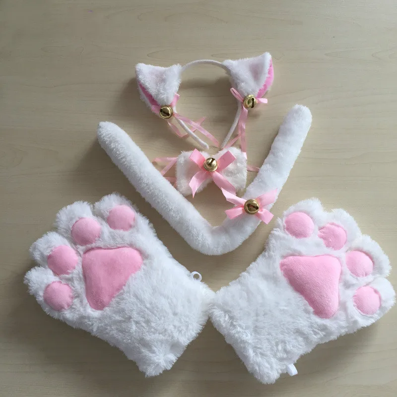 Милый сексуальный Kawaii Kitty Cat Meow star Love лента аниме косплей аксессуары наборы