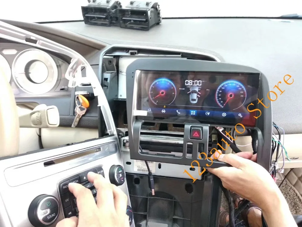 8,8 дюймов Android 6,0 Автомобильный DVD gps плеер навигация радио авто для volvo XC60 32G rom Поддержка автомобиль с оптическим волокном