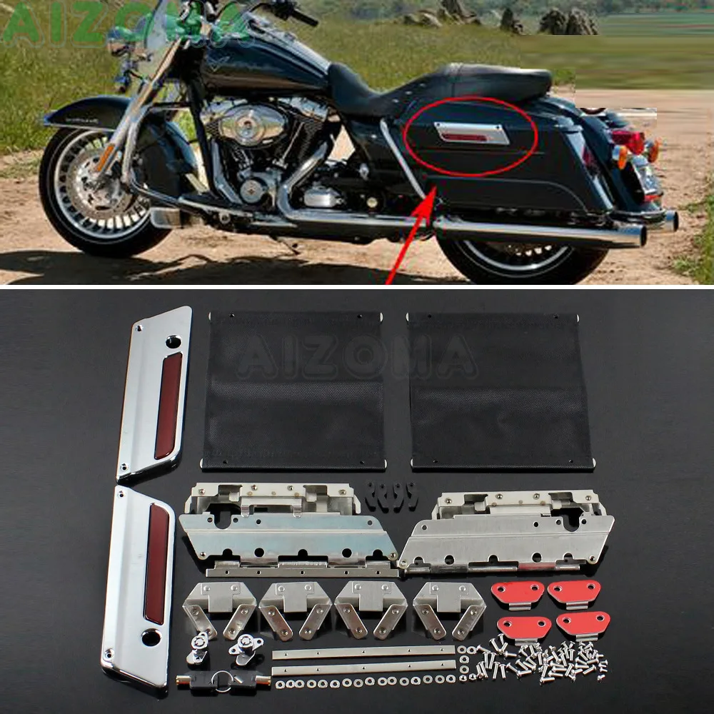 Комплект крепежных замков для мотоцикла жесткие сумки седла оборудование Harley