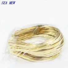 20 шт., 3 мм, 4 мм, 5 мм, 6 мм, 7 мм, Металлическая стальная повязка на голову, Золотая повязка на голову, повязка для волос, Базовая установка, сделай сам, украшения на голову, Bijoux De Tete для женщин