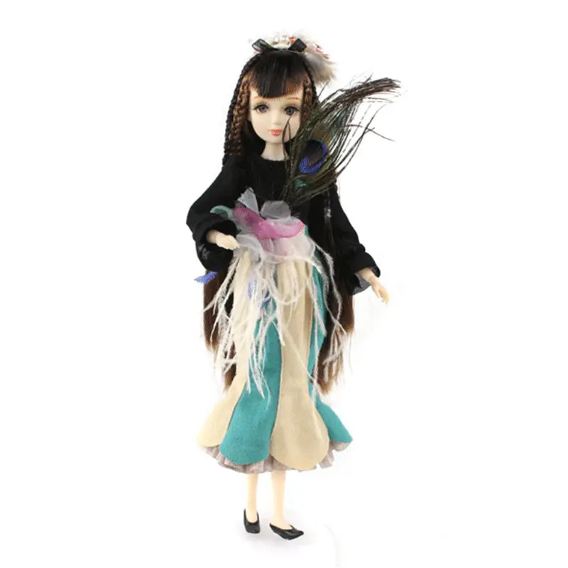 

ICY Free shipping BLYTH bjd neo Fortune days fashoin doll Xiaojing JOINT body brown black hair dress box shoes stand toy gift