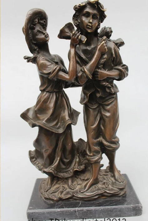 

Details about 12"Western Art sculpture Bronze Marble Husband and wife labour Women Men Statue R0715 Discount 35%
