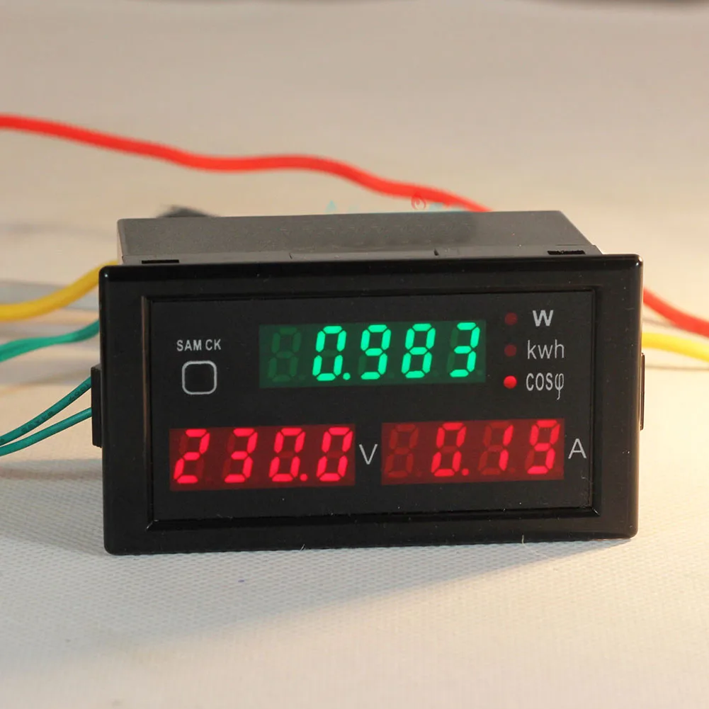

Portable Electrical Parameter Meter LED Digital Ammeter Voltmeter Power Voltage Current Electric Energy Meter Measurement Tool