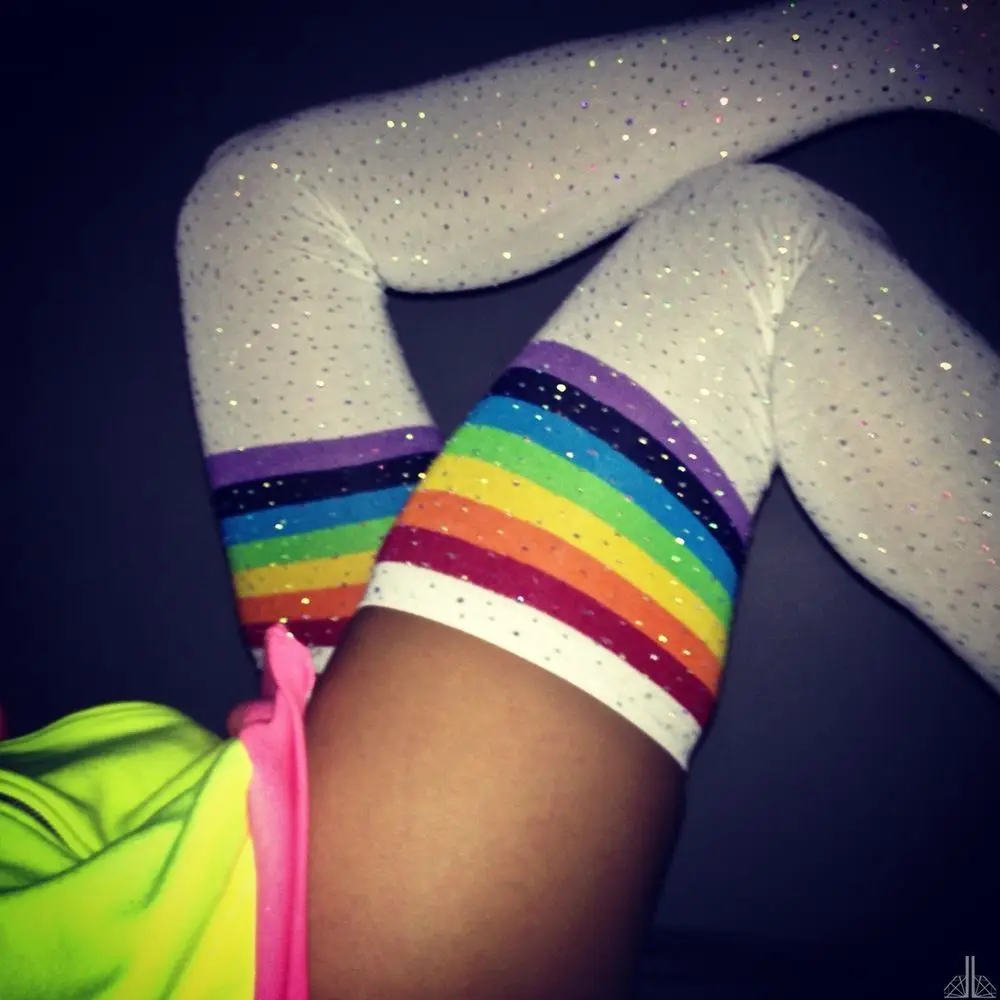 Fashion Women's Rhinestones Stockings Bling Glitter Over Knee Long Boot Sexy Thigh High Knee Socks Long Stockings Cheerleader Fashion Women's Rhinestones Stockings Bling Glitter Over Knee Long Boot Sexy Thigh High Knee Socks Long Stockings Cheerleader
