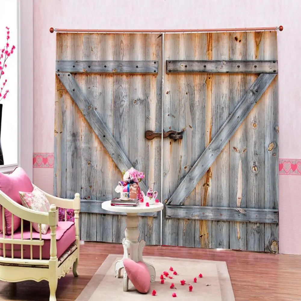 

modern 3d blackout window Curtains For Living room bedroom blackout home curtains