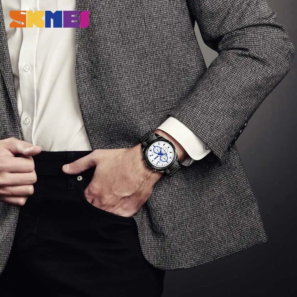 Skmei Luxury Brand Men's Sport Watch Quartz Clock Men Waterproof Wrist Watch Male Military Steel Watches Relogio Masculino