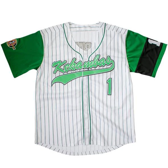 

Custom Baseball Jersey Men Women Youth Kids Jarius G-Baby Evans #1 Kekambas Hardball Movie T-Shirts Design Your Team Logo Stitch