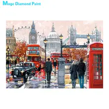 spotlight on paris Diamond Painting Full Round scenic portrait New DIY Sticking Drill Cross Embroidery 5D Oil painting style new paris style