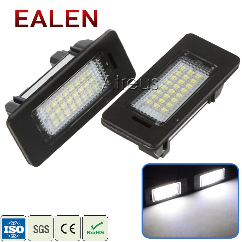 EALEN 1Pair Car LED License Plate Lights For BMW E90 E39 E60 M5 E82 E88