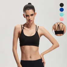 Бюстгальтер для йоги анти-шок Топ Для Йоги Женский спортивный бюстгальтер для фитнеса быстросохнущая спортивная одежда без стального кольца Sujetador Deportivo Бюстгальтеры Топы