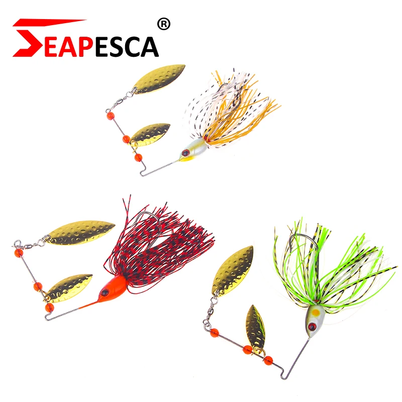 SEAPESCA Профессиональный кисточкой Блестки Ложка приманка 95 мм 17 г блесны тонущий 3D
