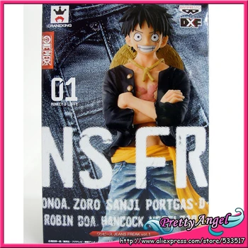 

Japan Anime Original Banpresto Jeans Freak Vol.1 One Piece Collection Figure - Monkey D. Luffy (Black Ver.)