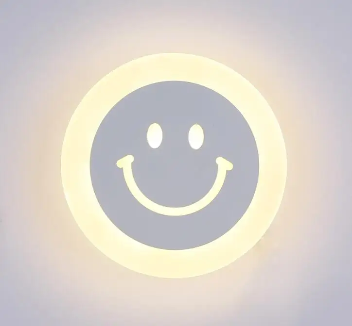 

[simple] wall lamp manufacturers direct LED lights home acrylic 8W interior bedroom alloy wall m