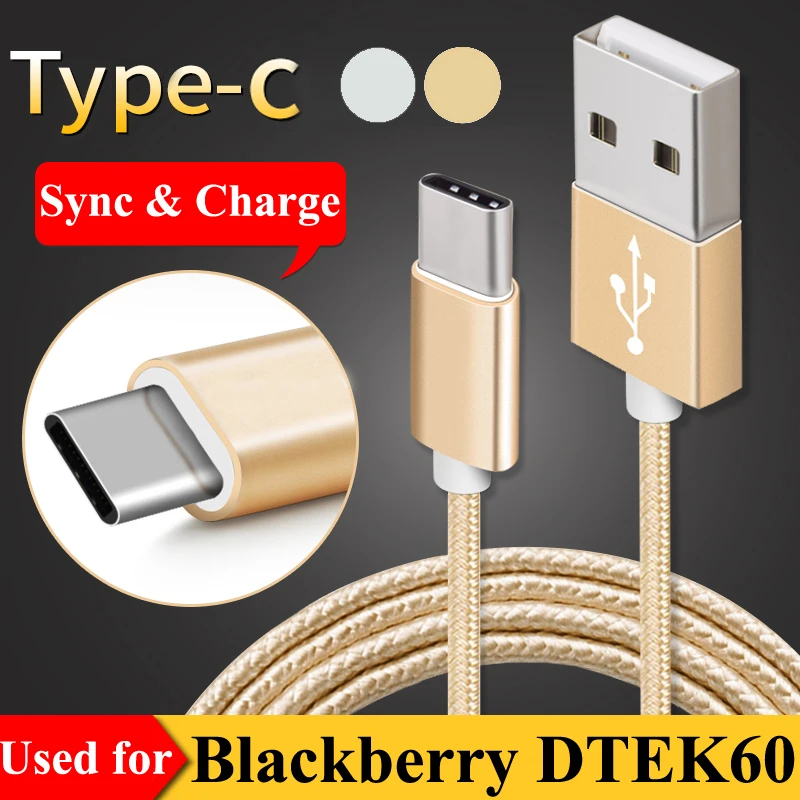 

1Meter / 3FT , USB Type C Data Sync & Fast Charge Cable for Blackberry Motion KEYone DTEK60 Smartphone USB-C Charging Cable