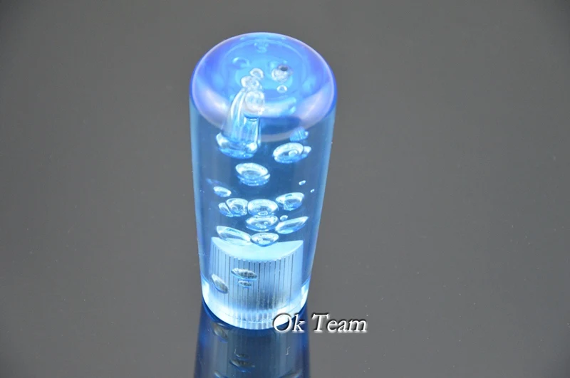 100mm Car Manual Bubble Shift Lever Knob Gear Shifter Stick With Blue