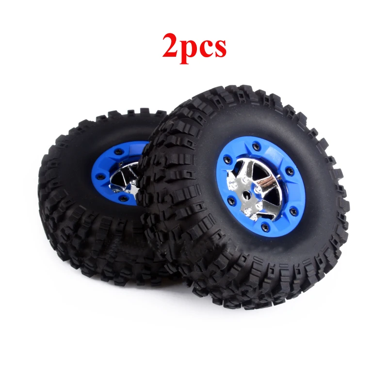 2 шт. Wltoys 12428 0070 левое колесо 0071 правое для RC модели Легковые шины синяя втулка обод