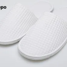 Новинка; белые домашние тапочки; 10 пар; ; гостиничные простые тапочки; одноразовые туфли на плоской подошве; женская домашняя Повседневная обувь; низкая цена