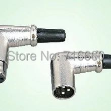 20 шт. Мужской и Женский Микрофон проводной микрофон Шнур под прямым углом 90 градусов 3 контактный соединительный Штепсель XLR для горячей продажи