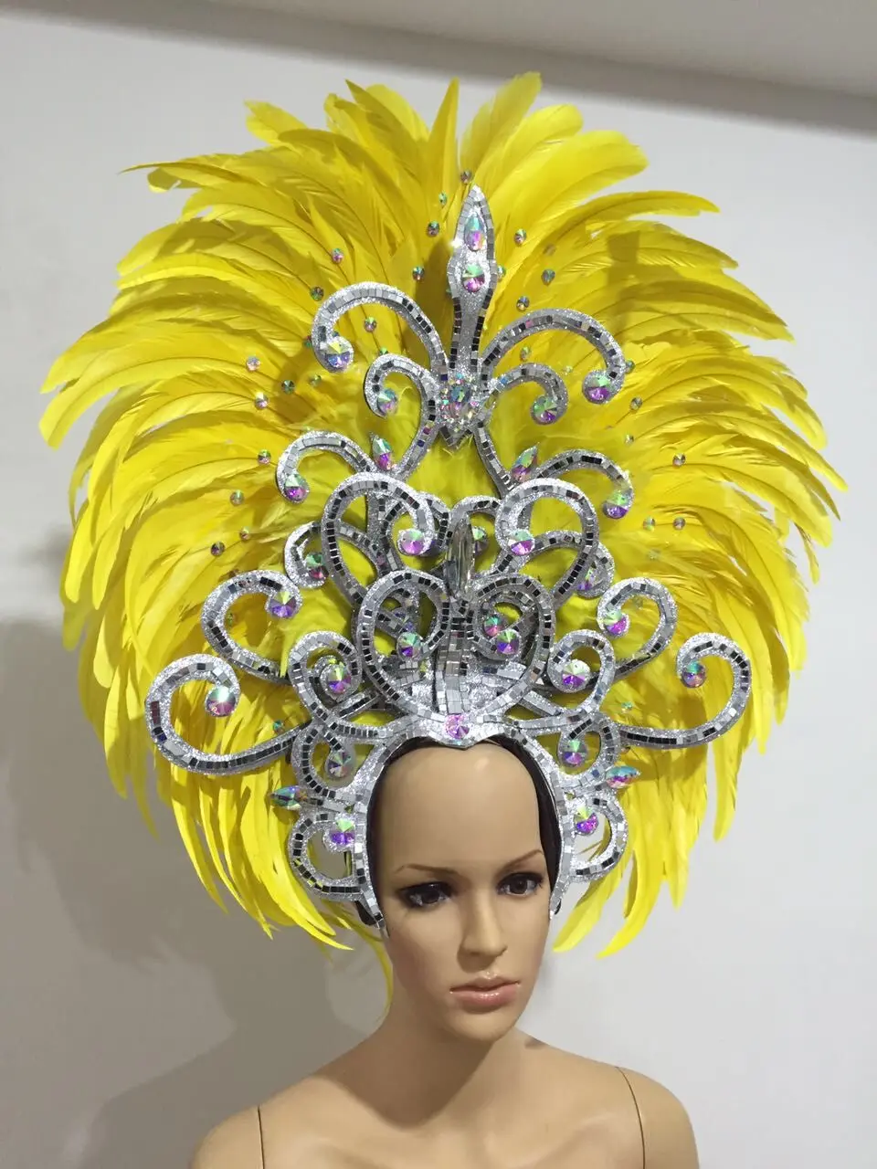 Copricapo Piume Brasiliano - Accessorio Festa Samba E Carnevale - Foto 9