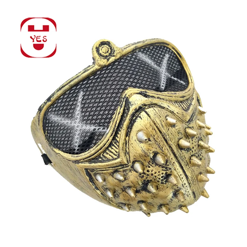 Watch Dogs 2 Steampunk Style Mask Marcus Holloway Wrench Rivet Face Masks Halloween Carnival Paty Prom Stage Performance Props