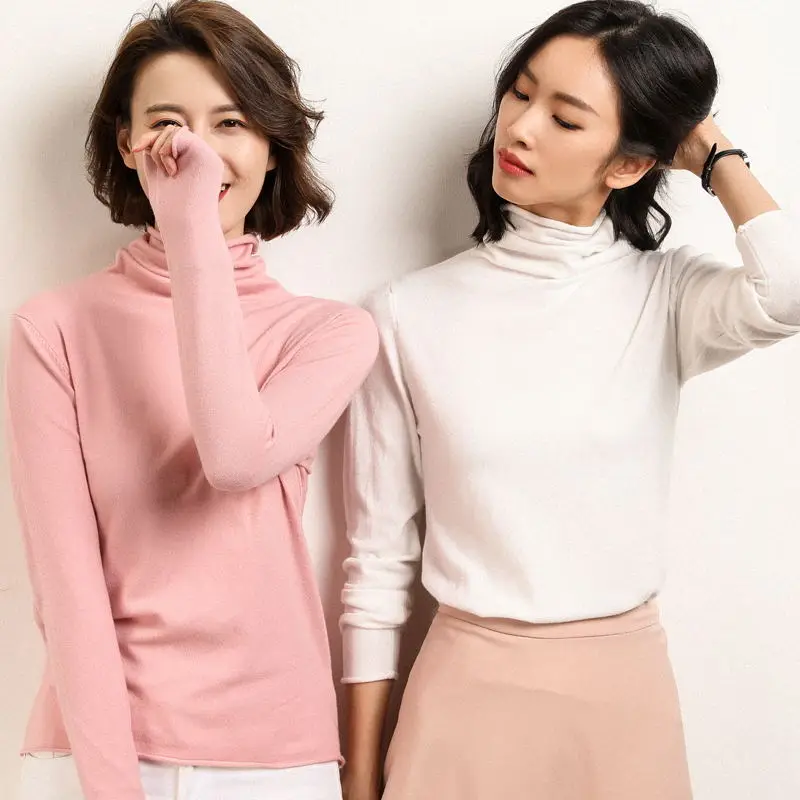 Autumn and Winter New Cashmere Sweater Women High Collar Pullover Fashion Sweater Warm Bottom Sweater Autumn and Winter New Cashmere Sweater Women High Collar Pullover Fashion Sweater Warm Bottom Sweater