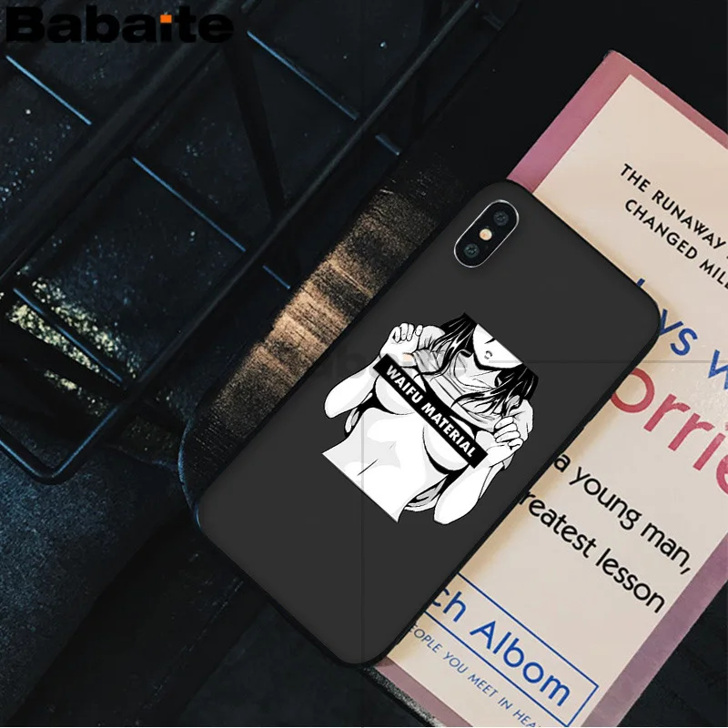 Новый чехол Sugoi Senpai аниме Waifu с персонализированным принтом для Apple iPhone 8 7 6 6S Plus X XS