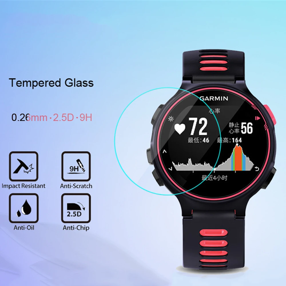 

Tempered Glass for Garmin Forerunner 735XT Watch Screen Film Guard Protector 9H 2.5D Premium For Garmin 735 XT Smart Watch