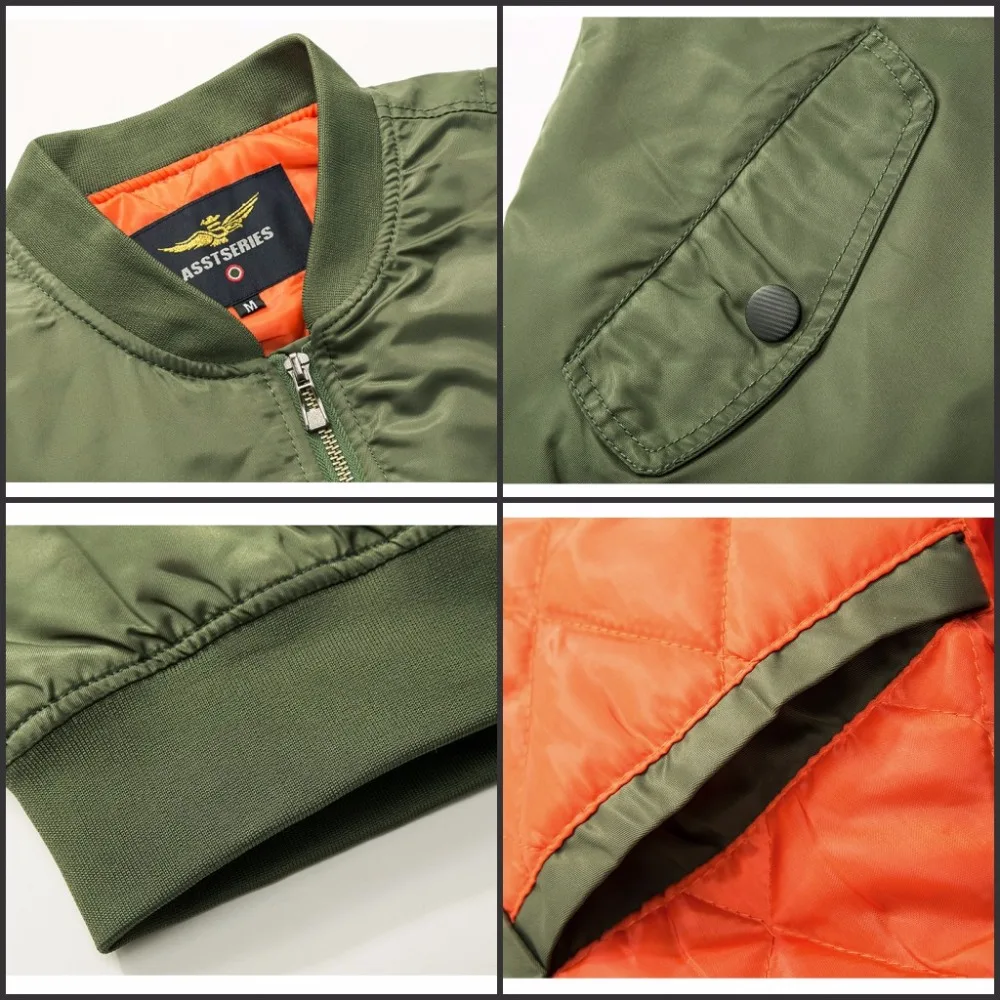 Billig Ma1 Bomber Jacke männer Dicke Kanye West Tour Pilot Oberbekleidung Männer Armee Grün Japanischen Merch Flug Mantel Air Force One jacke
