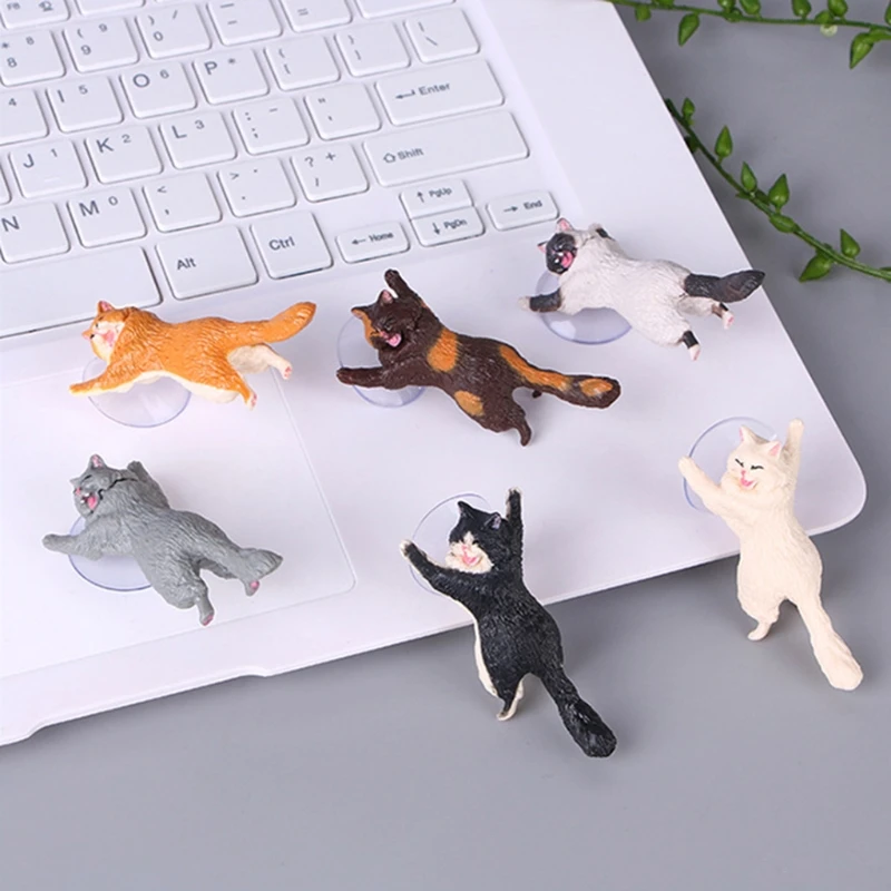 

1pc Multifunction Children Model Building Figurines Small cat Universal Phone Holder Stand Sucker Tablets