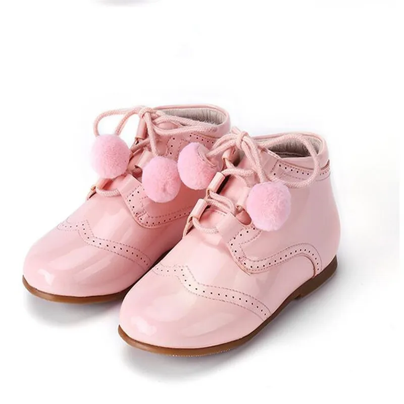 Genuine Leather girls princess shoes baby anti skid toddler shoes soft