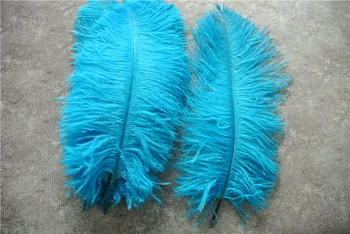 

FREE-SHIPPING turquoise Ostrich Feather plume 12-14 inch Wedding Decoration wedding centerpieces party Decor