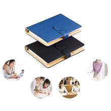 Коричневый розовый синий кожаный a5 твердый переплет записная книжка на заказ Высокое качество личные журналы для планирования bokibook с пряжкой