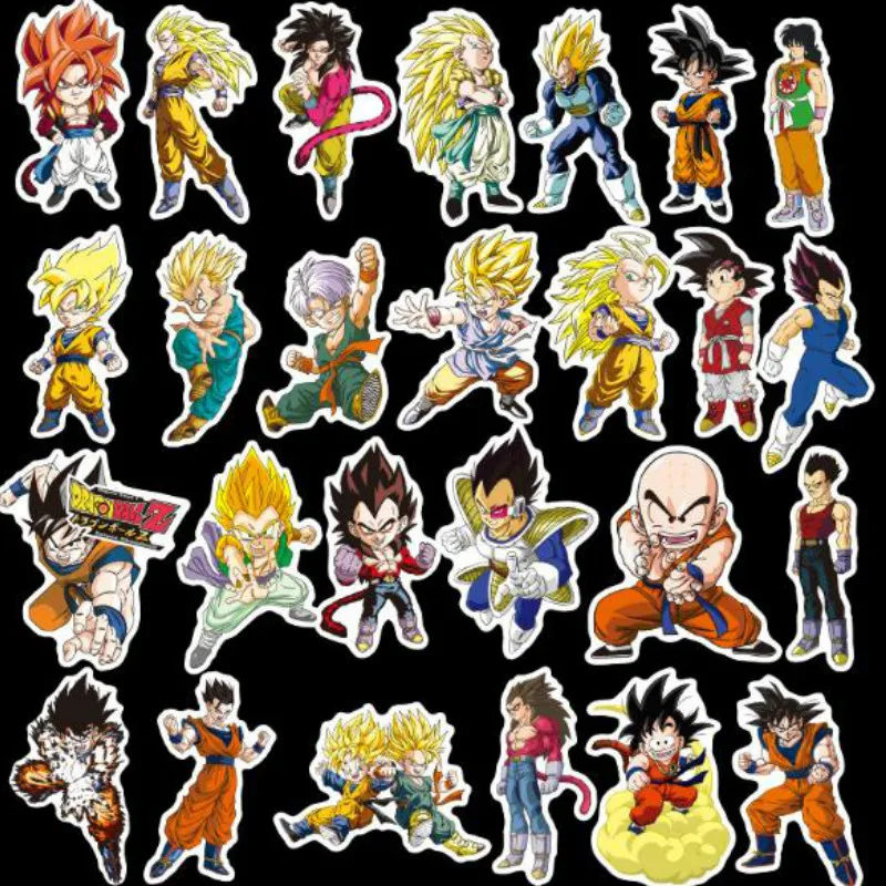 

100 sheets/lot Different children creative cartoon stickers dragon ball z figure,Kindergarten early childhood mirror sticker