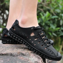 Новое поступление; летняя водонепроницаемая обувь; мужские пляжные сандалии; дышащая Спортивная обувь; мужские быстросохнущие шлепанцы на речном море; спортивная обувь для дайвинга