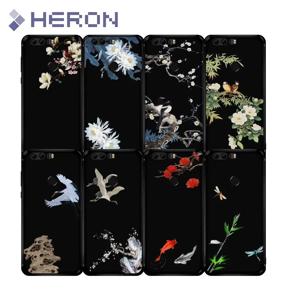 New Super UltraThin TPU Mate Silicon black Soft Phone hot Case For Huawei Honor 8 9 i Lite V9 V10 beautiful Shell Back Cover Bag |
