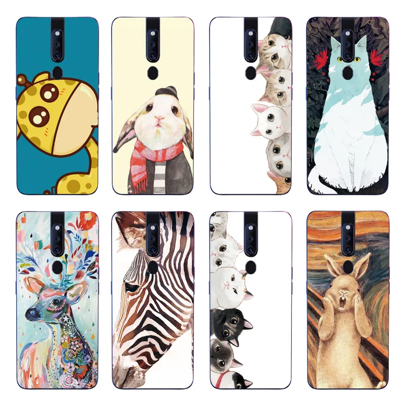 

For OPPO Reno Silicone Case Back Cover For OPPO F11 / OPPO F11 Pro Soft TPU Case