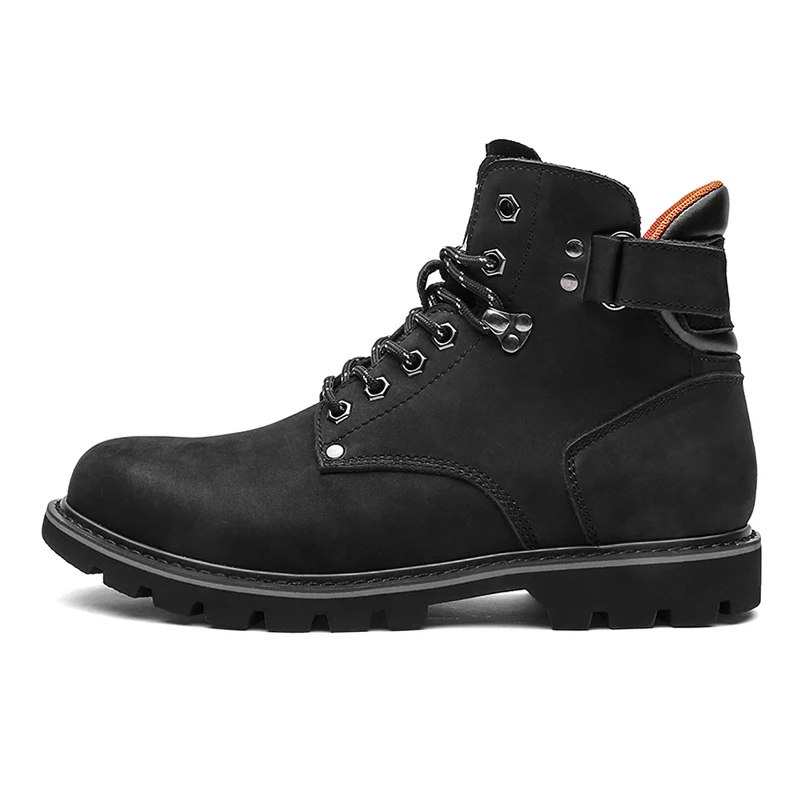 Cuir Printemps Grand Neige Chaussures De En Mode Hommes Taille 2018 Martin camel Bottines Véritable Nouvelle Fourrure Armée Black Étanche Bottes Nubuck odhrCxBtsQ