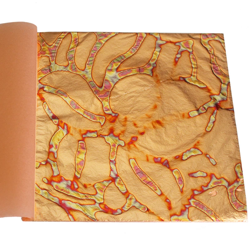 Aliexpress.com : Buy 25 sheets/booklet 14X14cm variegated copper leaf