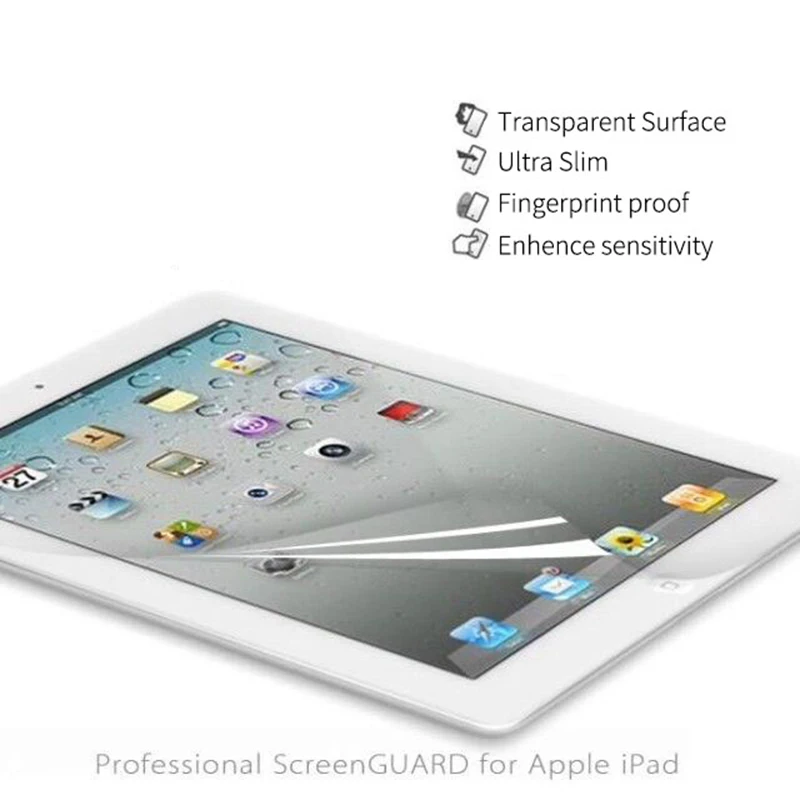 Прозрачная мягкая защитная пленка для Apple iPad 2 3 4 air 1 передняя защита экрана