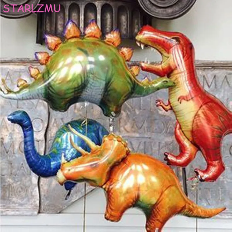 STARLZMU Jumbo динозавр воздушный шар из фольги Гелиевый шар на день рождения Globos День рождения украшения Дети Balony динозавры вечерние Balon