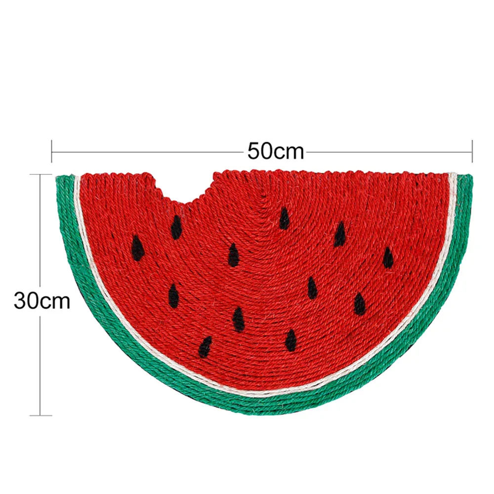 Милая Когтеточка, Натуральный сизаль, устойчивый к царапинам, Когтеточка, арбуз, одеяло, скребок для кошек, коврик для домаших животных, забавная игрушка