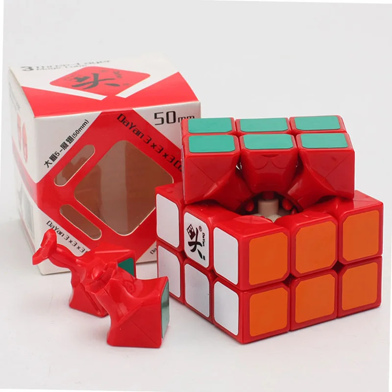 50 мм Даян Magic Скорость cube головоломки плавной Cubo magico Классическая Наклейки Игрушечные лошадки для детей 3x3x3 куб