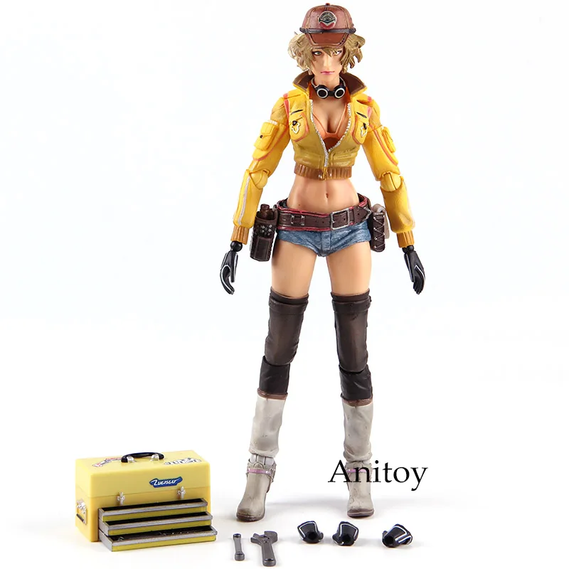 Фигурка Final Fantasy XV FF XV Cindy Aurum Final фантазийный Рисунок Play Arts Kai ПВХ Коллекционная модель игрушки