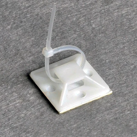(40pcs/pack)18x18mm Adhesive Cable Tie Mount / Fixed Seat + Nylon cable tie adhesive tape | Компьютеры и офис