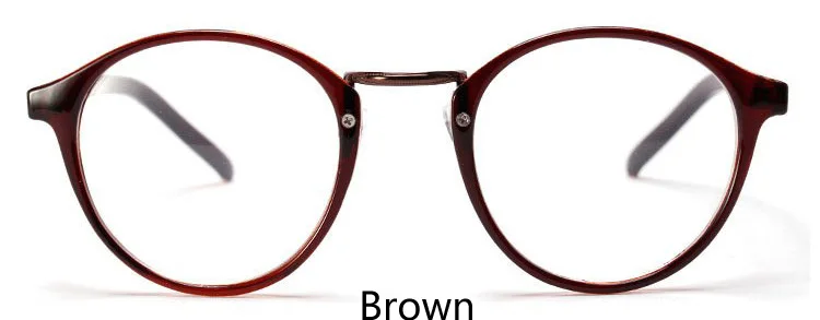 Ralferty, Модные Винтажные Очки для близорукости, оправа для очков, Женский светильник, круглая оправа для очков с линзами, круглые очки, черные, 137 - Цвет оправы: Brown