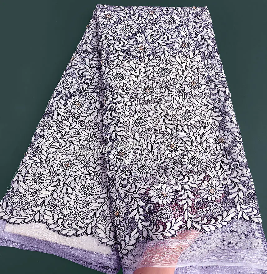 

5 yards white black great shining nest tulle lace French net lace fabric very soft with big Laser diamonds stones high quality