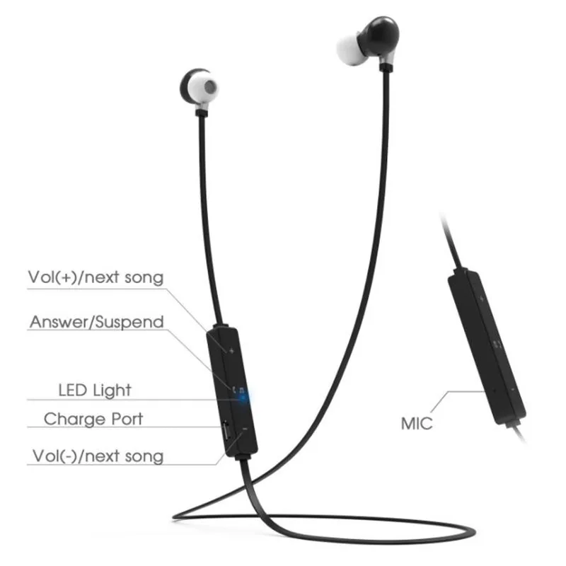 B360 Hands free Wireless Bluetooth Earphone V4 0 Stereo Earphone Sport Headphone fone de ouvido for Iphone Samsung Xiaomi